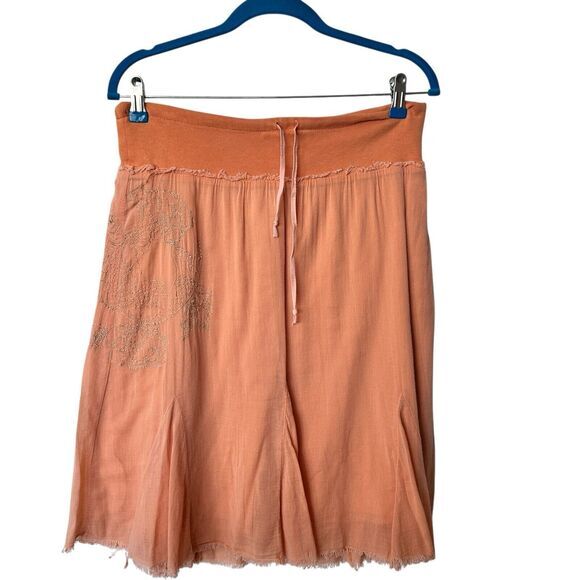 Da-Nang MARIG Y2K Skirt Embroidered orange Cotton‎  Skirt S - Picture 1 of 11